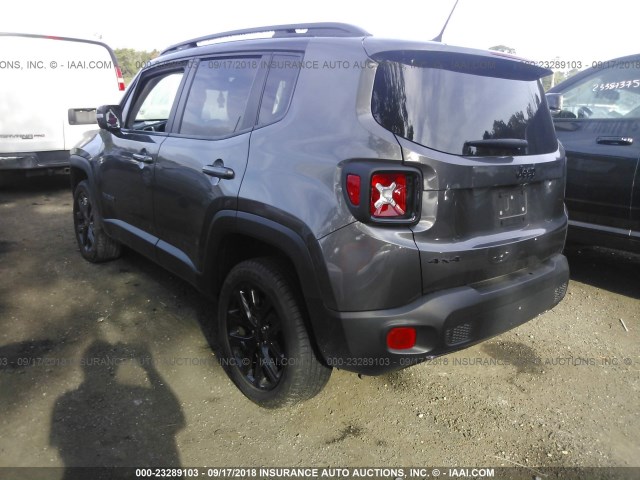 ZACCJBBT9GPE18137 - 2016 JEEP RENEGADE LATITUDE GRAY photo 3