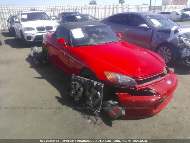 JHMAP11483T005150 - 2003 HONDA S2000 RED photo 1