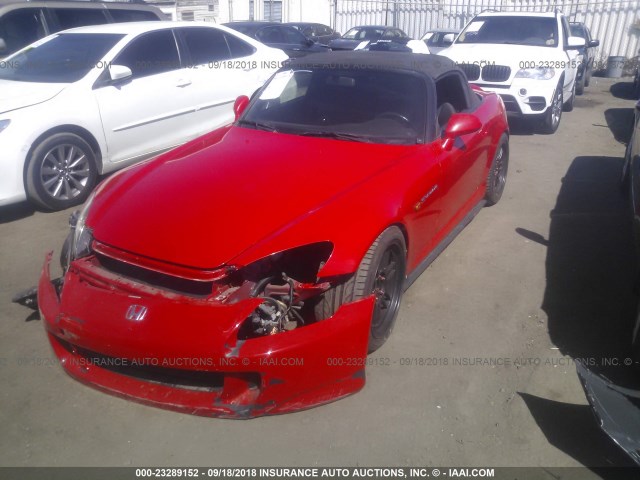 JHMAP11483T005150 - 2003 HONDA S2000 RED photo 2