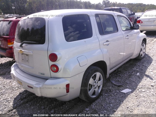 3GNBAADB6AS546665 - 2010 CHEVROLET HHR LS SILVER photo 4