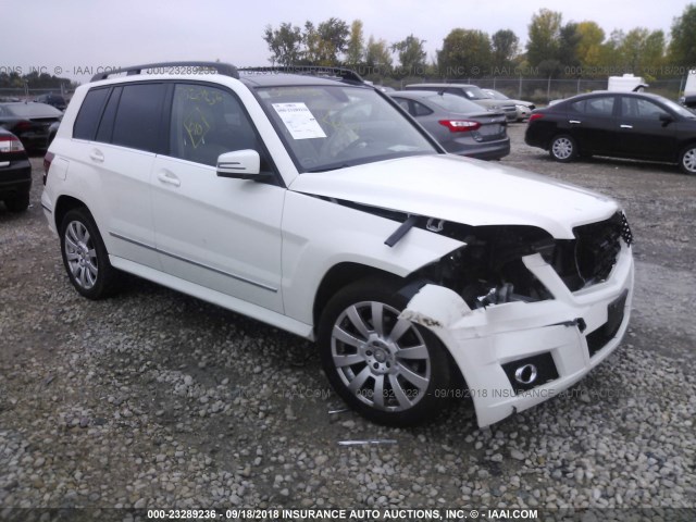 WDCGG8HBXBF557880 - 2011 MERCEDES-BENZ GLK 350 4MATIC WHITE photo 1