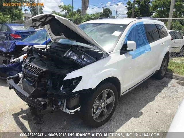 3C4PDCGG7JT216133 - 2018 DODGE JOURNEY CROSSROAD WHITE photo 2