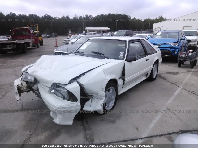 1FACP42E6NF101529 - 1992 FORD MUSTANG GT/COBRA GT WHITE photo 2