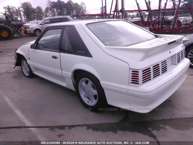 1FACP42E6NF101529 - 1992 FORD MUSTANG GT/COBRA GT WHITE photo 3