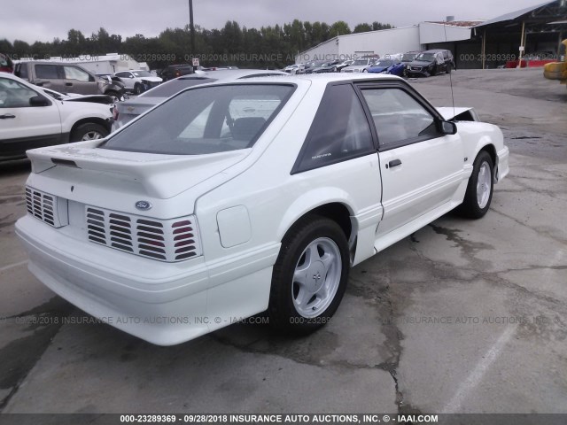 1FACP42E6NF101529 - 1992 FORD MUSTANG GT/COBRA GT WHITE photo 4