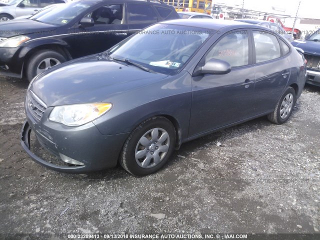 KMHDU46D39U687984 - 2009 HYUNDAI ELANTRA GLS/SE GRAY photo 2