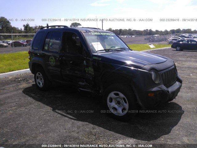 1J4GL48K53W706735 - 2003 JEEP LIBERTY SPORT/FREEDOM შავი ფოტო 1