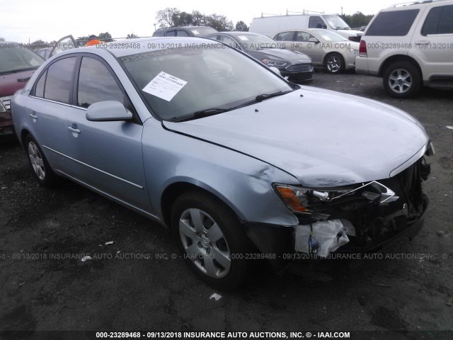 5NPET46C18H344411 - 2008 HYUNDAI SONATA GLS BLUE photo 1