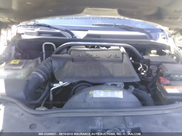 1J8HH48N28C163688 - 2008 JEEP COMMANDER SPORT Արծաթագույն լուսանկար 10