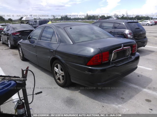 1LNHM87A3YY905538 - 2000 LINCOLN LS GRAY photo 3