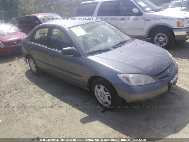 2HGES16385H584465 - 2005 HONDA CIVIC DX VP GRAY photo 1