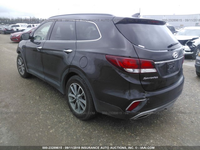 KM8SM4HF7HU201634 - 2017 HYUNDAI SANTA FE SE BROWN photo 3