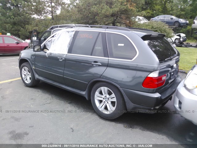 5UXFB53554LV08900 - 2004 BMW X5 4.4I GRAY photo 3