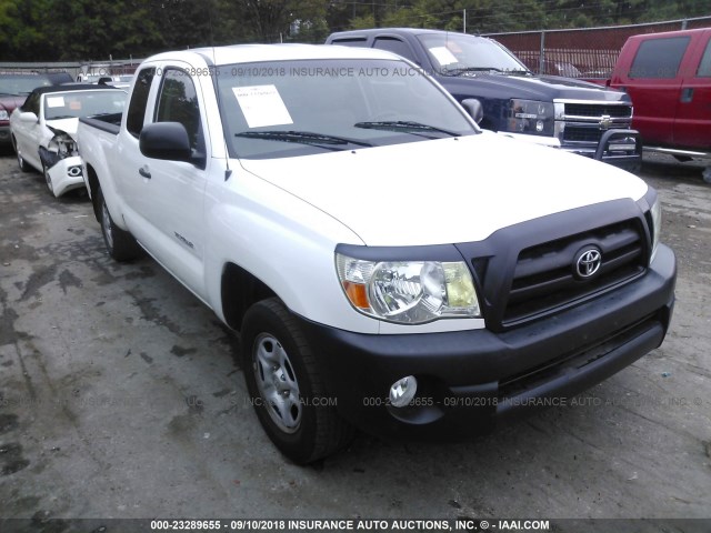 5TETX22N66Z235993 - 2006 TOYOTA TACOMA ACCESS CAB Ақ фото 1
