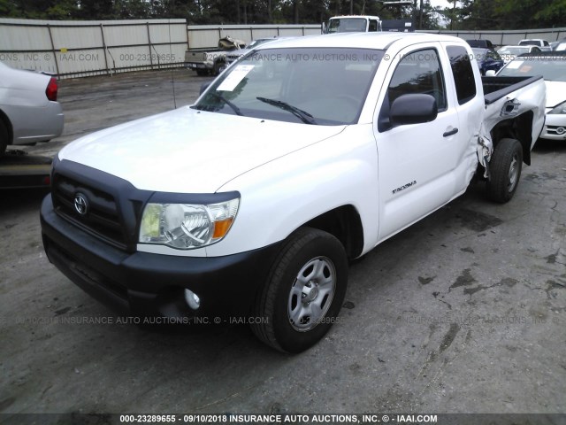 5TETX22N66Z235993 - 2006 TOYOTA TACOMA ACCESS CAB Ақ фото 2