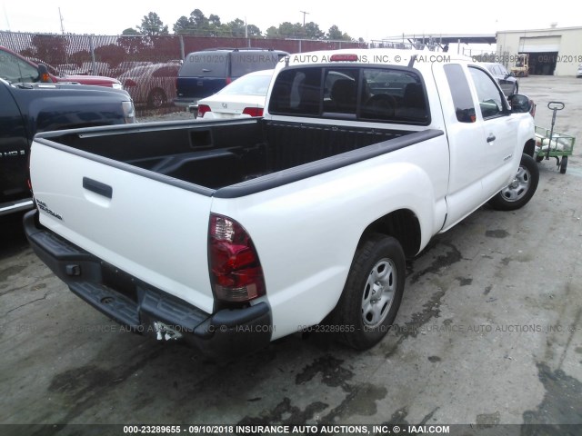 5TETX22N66Z235993 - 2006 TOYOTA TACOMA ACCESS CAB Ақ фото 4