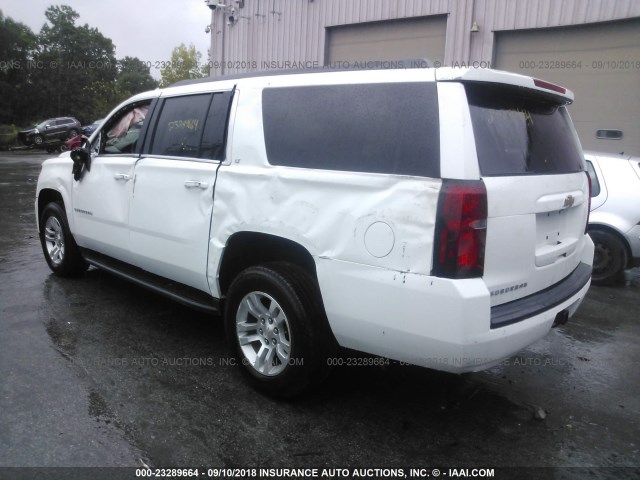 1GNSKHKC1JR187780 - 2018 CHEVROLET SUBURBAN K1500 LT WHITE photo 3