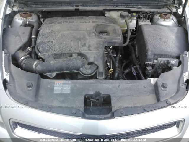 1G1ZB5E15BF121535 - 2011 CHEVROLET MALIBU LS SILVER photo 10