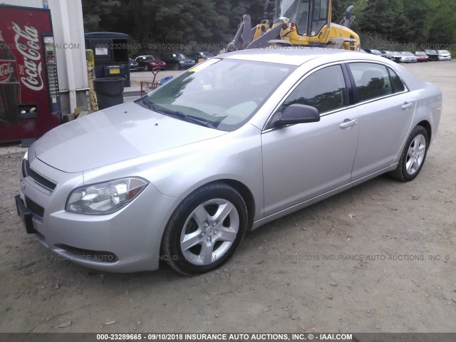 1G1ZB5E15BF121535 - 2011 CHEVROLET MALIBU LS SILVER photo 2