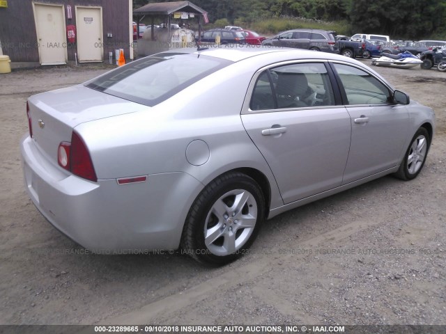 1G1ZB5E15BF121535 - 2011 CHEVROLET MALIBU LS SILVER photo 4