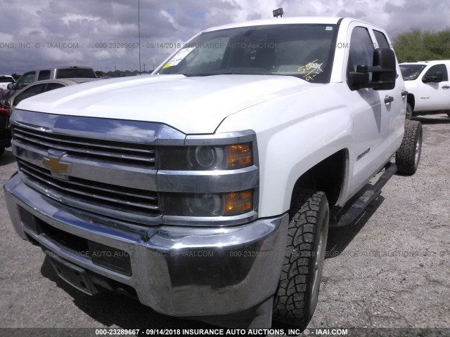 1GB2CUEG7FZ129178 - 2015 CHEVROLET SILVERADO C2500 HEAVY DUTY WHITE photo 2