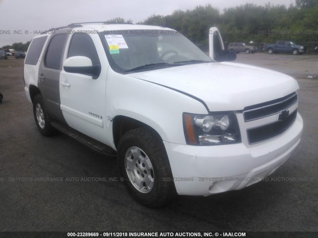 1GNFK23059R198716 - 2009 CHEVROLET TAHOE K1500 LT WHITE photo 1