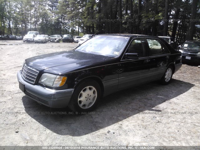 WDBGA33E1SA279698 - 1995 MERCEDES-BENZ S 320 BLACK photo 2