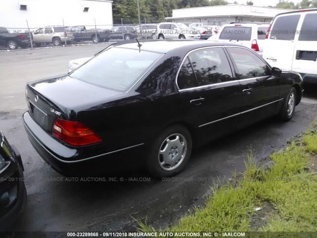 JTHBN30F720071200 - 2002 LEXUS LS 430 BLUE photo 4