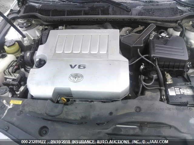 4T1BK3EK9BU627205 - 2011 TOYOTA CAMRY SE/LE/XLE ვერცხლისფერი ფოტო 10