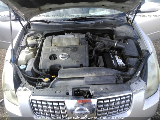 1N4BA41E85C809815 - 2005 NISSAN MAXIMA SE/SL SILVER photo 10