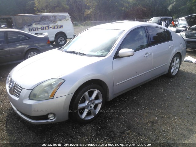 1N4BA41E85C809815 - 2005 NISSAN MAXIMA SE/SL SILVER photo 2