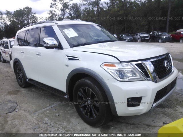 JN8AY2NF5H9301705 - 2017 NISSAN ARMADA PLATINUM WHITE photo 1