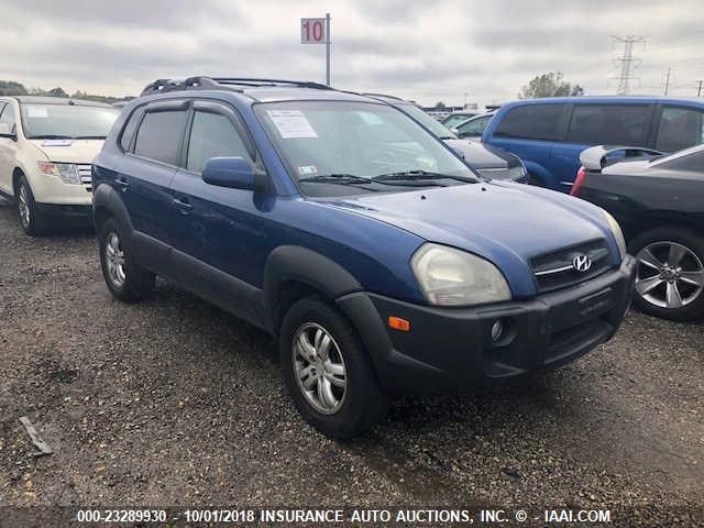 KM8JN12D67U667486 - 2007 HYUNDAI TUCSON BLUE photo 1