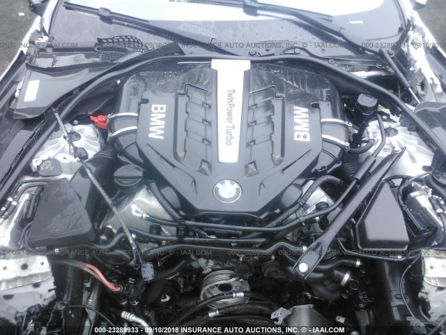 WBA6B4C58DD098323 - 2013 BMW 650 XI SILVER photo 10