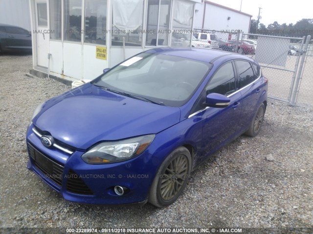 1FADP3N24DL127580 - 2013 FORD FOCUS TITANIUM BLUE photo 2