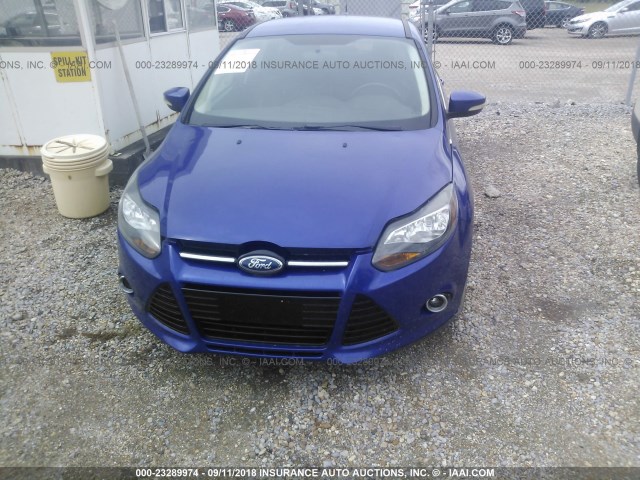 1FADP3N24DL127580 - 2013 FORD FOCUS TITANIUM BLUE photo 6