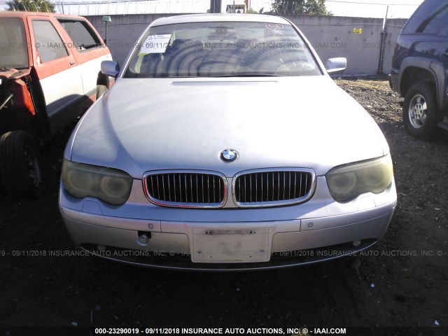 WBAGL63494DP70202 - 2004 BMW 745 I SILVER photo 6