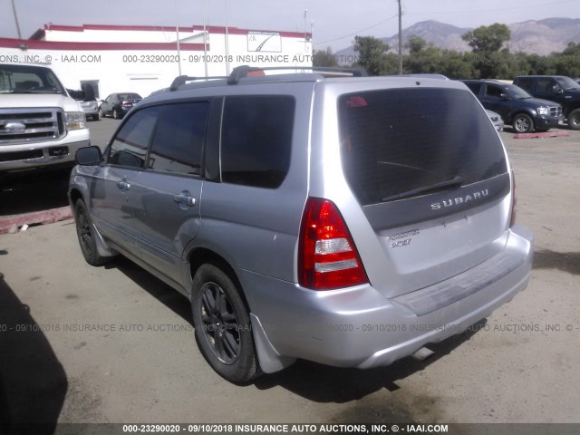 JF1SG69685H731756 - 2005 SUBARU FORESTER 2.5XT SILVER photo 3