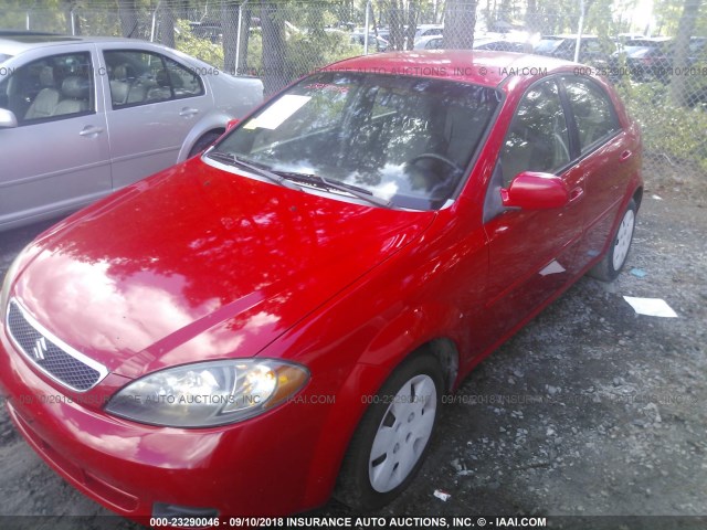 KL5JD66Z87K517231 - 2007 SUZUKI RENO RED photo 2