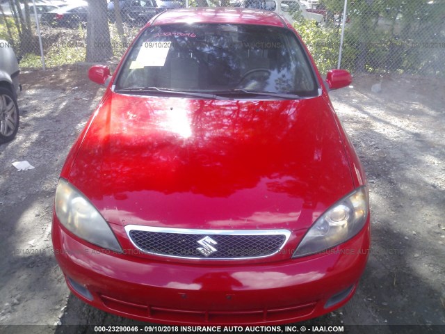 KL5JD66Z87K517231 - 2007 SUZUKI RENO RED photo 6