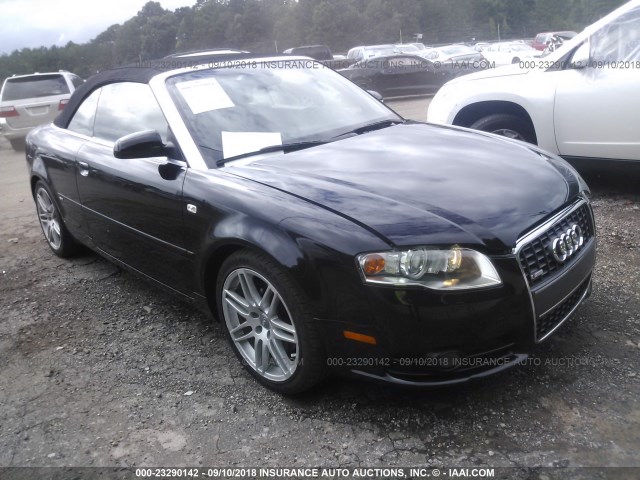 WAUAF48H29K011391 - 2009 AUDI A4 2.0T CABRIOLET BLACK photo 1