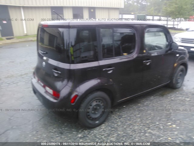 JN8AZ28R39T118603 - 2009 NISSAN CUBE S/SL PURPLE photo 4