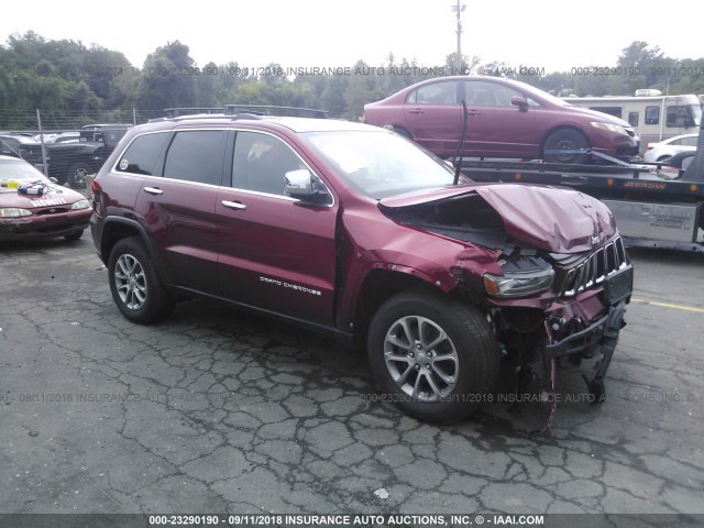 1C4RJFBG5EC163377 - 2014 JEEP GRAND CHEROKEE LIMITED RED photo 1