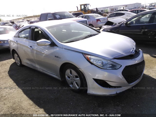 KMHEC4A47BA005498 - 2011 HYUNDAI SONATA HYBRID SILVER photo 1