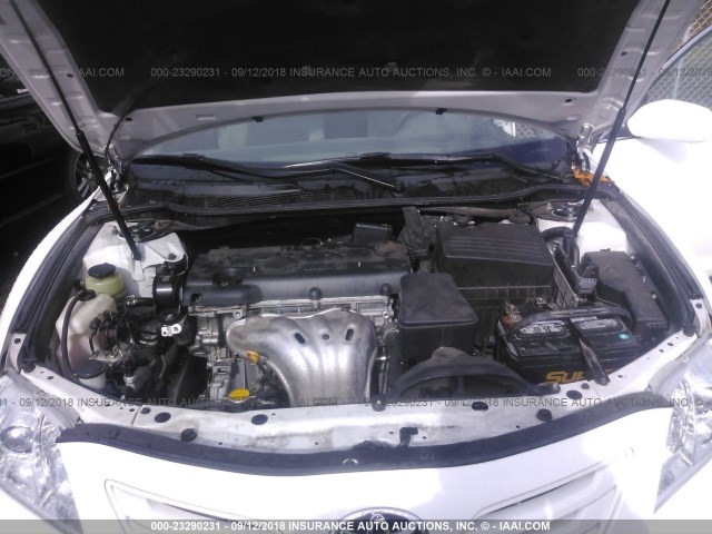 4T1BE46K98U769039 - 2008 TOYOTA CAMRY CE/LE/XLE/SE WHITE photo 10