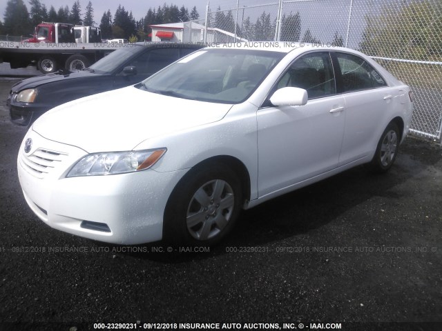 4T1BE46K98U769039 - 2008 TOYOTA CAMRY CE/LE/XLE/SE WHITE photo 2