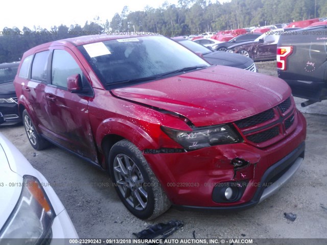 3C4PDCEG2JT362992 - 2018 DODGE JOURNEY GT RED photo 1