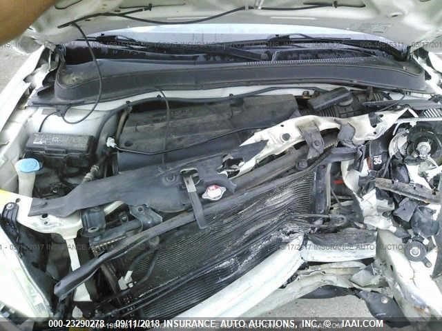 2HKYF18714H505482 - 2004 HONDA PILOT EXL WHITE photo 10