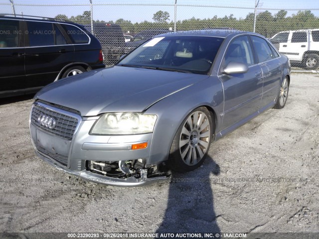 WAULL44E76N012138 - 2006 AUDI A8 4.2 QUATTRO SILVER photo 2