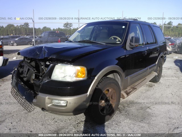 1FMFU18L94LA30911 - 2004 FORD EXPEDITION EDDIE BAUER BLACK photo 2